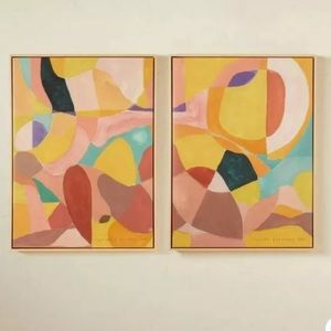 (Set) 18" x 24 Shapes and Lines Opalhouse Jungalow